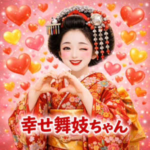 「写真の説明」幸せ舞妓ちゃん「縁結び」の画像