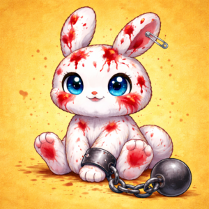 おしゃめの画像（青い目のうさぎ）