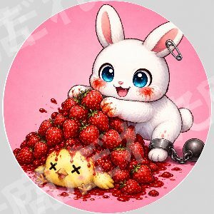 ひよ子とイチゴ収穫
